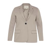 Kaffe Curve - Blazer Melange Peau d'Éléphant - Femme - Vestes - Gris - Taille: 48 FR