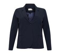 Kaffe Curve - Blazer Midnight Marine avec col en V - Femme - Vestes - Bleu - Taille: 54 FR