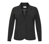 Kaffe Curve - Blazer noir profond avec décolleté en V - Femme - Vestes - Noir - Taille: 46 FR