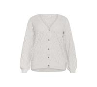 KAFFE CURVE Cardigan 'Anita' gris chiné, Taille L