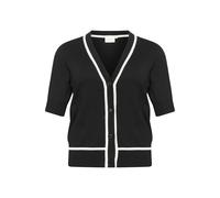 KAFFE CURVE Cardigan beige / noir, Taille S