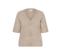 KAFFE CURVE Cardigan 'KCrosa' beige chiné, Taille 5XL-6XL
