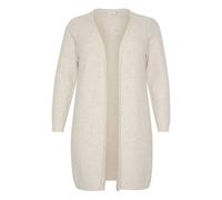 KAFFE CURVE Cardigan 'Luela' beige chiné, Taille S