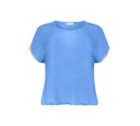 KAFFE CURVE Chemisier à manches courtes KCami Cafe pour femme - Grandes tailles - T-shirt basique décontracté à manches courtes - Col rond - Manches courtes, Bleu outremer, 52