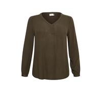 KAFFE CURVE Chemisier 'Ami' vert foncé, Taille M-L