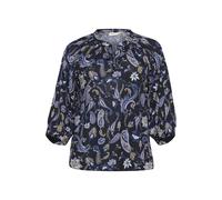 KAFFE CURVE Chemisier bleu marine / roseau / noir / blanc, Taille M-L