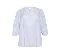 KAFFE CURVE Chemisier bleu roi / blanc, Taille M-L