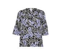 KAFFE CURVE Chemisier bleu roi / noir denim / blanc, Taille 5XL