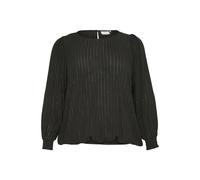 KAFFE CURVE Chemisier 'KC Lio' noir / argent, Taille 6XL