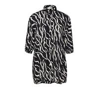 Kaffe Curve Femme Kcsonna Shirt, Black / Antique Zebra Print, 44 Grande taille EU