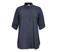 KAFFE CURVE Chemisier 'KCNana' bleu foncé, Taille 4XL