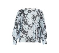 KAFFE CURVE Chemisier 'Luma' bleu ciel / gris foncé, Taille 4XL