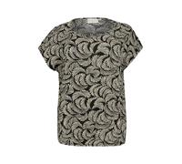 KAFFE CURVE Chemisier 'Sonna Stanley' écru / noir, Taille L-XL