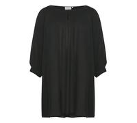 Kaffe Curve Femme Kaffe Curve Women's Plus Size Tunic 3/4 Sleeves A-shape Blouse, Black Deep, 44 Grande taille EU