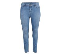 Kaffe Curve Femme Kcena Flora Long Jeans, Light Blue Denim, 48 Grande taille EU