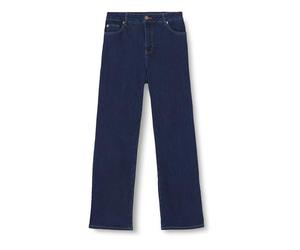 Kaffe Curve Femme Plus-Size Women's Flared Legs Slim Fit Midrise Waist Jeans, Washed Blue Denim, 52 Grande Taille EU