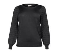 KAFFE CURVE Pull-over 'KC Lini' noir, Taille 5XL-6XL