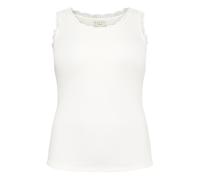 KAFFE CURVE Haut 'KComia' blanc naturel, Taille S
