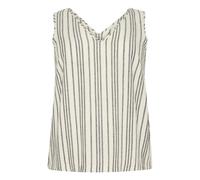 KAFFE CURVE Haut 'Mille' gris foncé / blanc, Taille 4XL