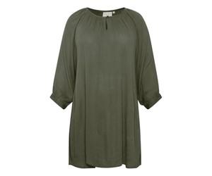 Kaffe Curve Kaffe Curve Women's Plus Size Tunic 3/4 Sleeves A-Shape Blouse Femme
