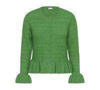 Kaffe Curve - KCfarsia Cardigan - Femme - Pulls - Vert - Taille: 44 FR