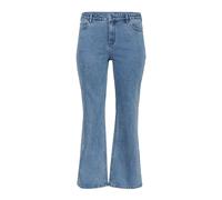 Kaffe Curve - KCflora Flared Long Jeans - Femme - Jeans - Bleu - Taille: 56 FR