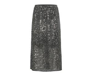 Kaffe Curve - KClaila Sequins Skirt - Femme - Jupes - Gris - Taille: 44 FR