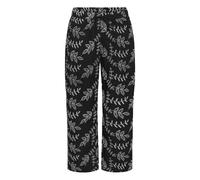 KAFFE CURVE Pantalon 'Elory' noir / blanc, Taille 46