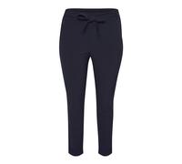 Kaffe Curve - Pantalon Slim-Leg Ceinturé Midnight Marine - Femme - Pantalons - Bleu - Taille: 44 FR