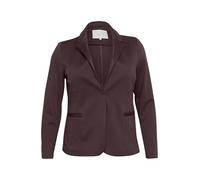 Kaffe Curve Plus-Size Women's Blazer Long Sleeves Single Button Front Jersey, Fudge, L Grande