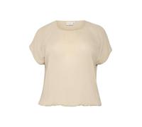 Kaffe Curve Plus-Size Women's Blouse Short Batwing Sleeves Casual Fit Crew Neck