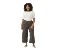 Kaffe Curve Plus-Size Women's Culotte Pants Elastic Waist Cropped Regular Fit - Trousers - KCnana Culotte Pants - Femme