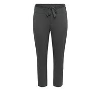 Kaffe Curve Plus-Size Women's Pants Tapered Legs Elastic Waist Tying Belt