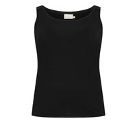 Kaffe Curve Plus-Size Women's Tank Top Sleeveless Jersey Top Boat Neck Slim Fit