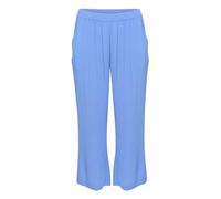 Kaffe Curve Plus-Size Women's Trousers Elastic Waist Wide Legs Full-Length