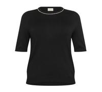 Kaffe Curve - Pull en Tricot Noir Profond - Femme - Pulls - Noir - Taille: 44 FR