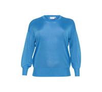 KAFFE CURVE Pull-over 'Ankia' bleu cyan, Taille S