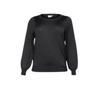 KAFFE CURVE Pull-over 'KC Lini' noir, Taille XXXL-4XL