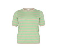 KAFFE CURVE Pull-over 'KC Lizzy' beige / citron vert, Taille 7XL-8XL
