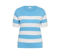 KAFFE CURVE Pull-over 'KClizzy' azur / blanc naturel, Taille XL