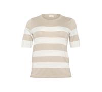 KAFFE CURVE Pull-over 'KClizzy' gris clair / blanc, Taille XXXL-4XL