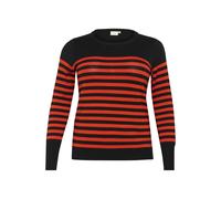 KAFFE CURVE Pull-over 'Lizzy' rouge sang / noir, Taille M