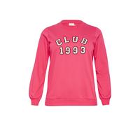 KAFFE CURVE Pull-over 'Violi' rose / blanc, Taille M