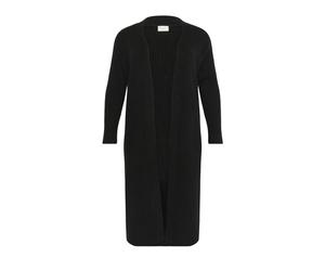 Kaffe Curve - Rinye Long Cardigan - Femme - Pulls - Noir - Taille: 38 FR