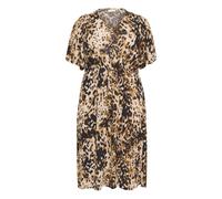 KAFFE CURVE Robe 'Ami' marron / noir, Taille 50