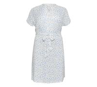 KAFFE CURVE Robe 'Ane' bleu ciel / blanc, Taille 50