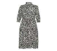 KAFFE CURVE Robe 'Camina' gris foncé / blanc, Taille 50
