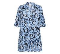 KAFFE CURVE Robe 'Isma Ami' bleu ciel / noir / blanc, Taille 52
