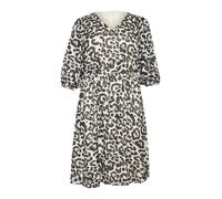 KAFFE CURVE Robe 'KC Saphia' gris / noir / blanc cassé, Taille 52