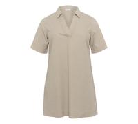KAFFE CURVE Robe 'KCNana' crème / beige foncé, Taille 52